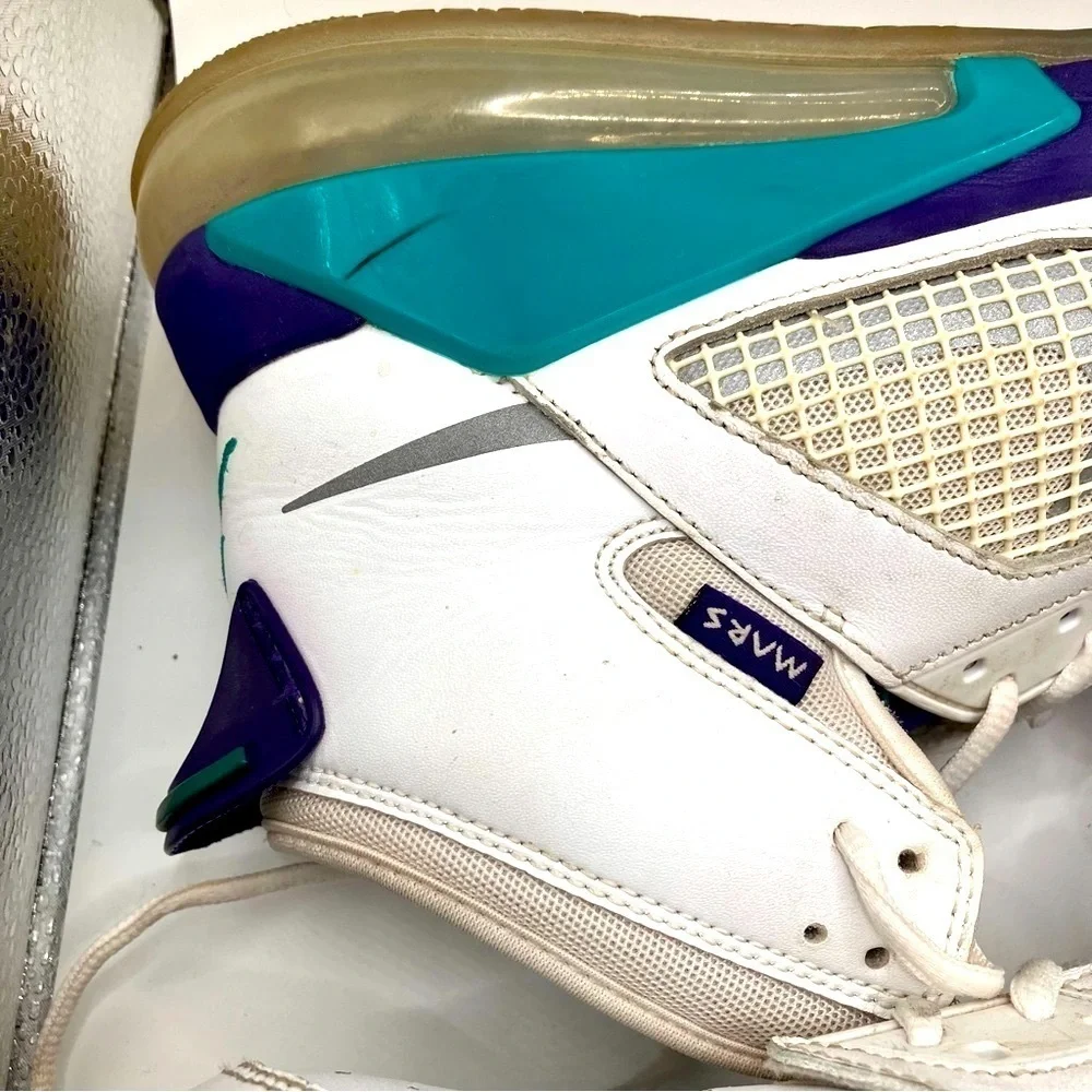 RARE Air Jordan Mars 270 Grape white purple teal leather upper mens size 13